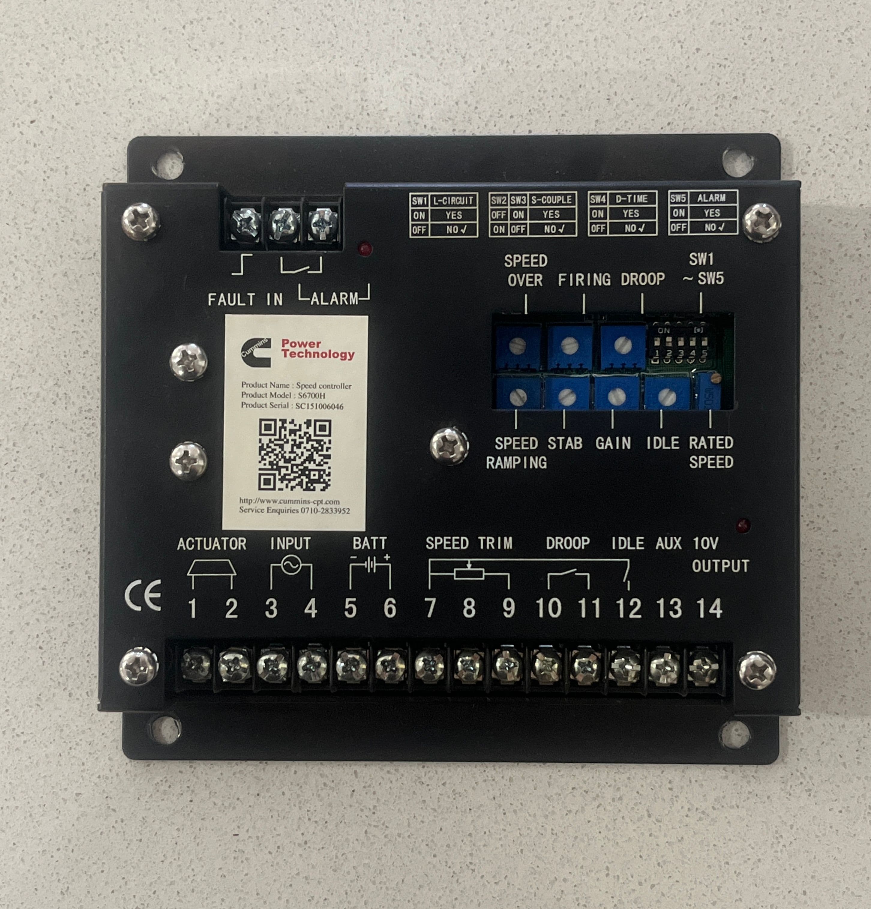 S6700H Speed Control Unit